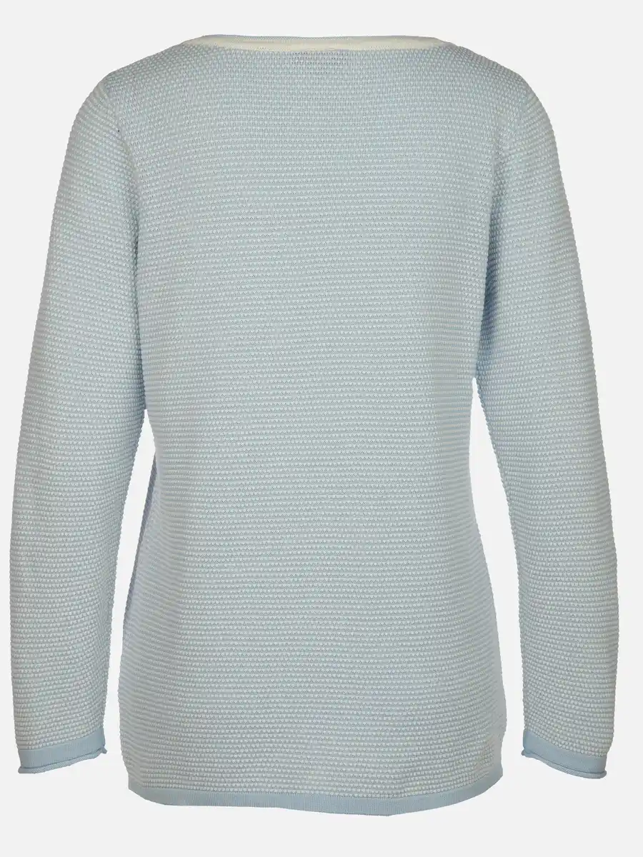Bild 2 von Damen Pullover mit Struktur Blau