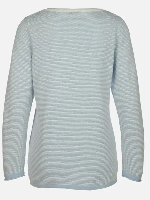 Bild 2 von Damen Pullover mit Struktur Blau