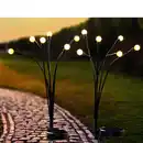 Bild 2 von LED-Solar-Flexi-Gartenstecker 2er-Set - Leuchtkugeln Warmweiß