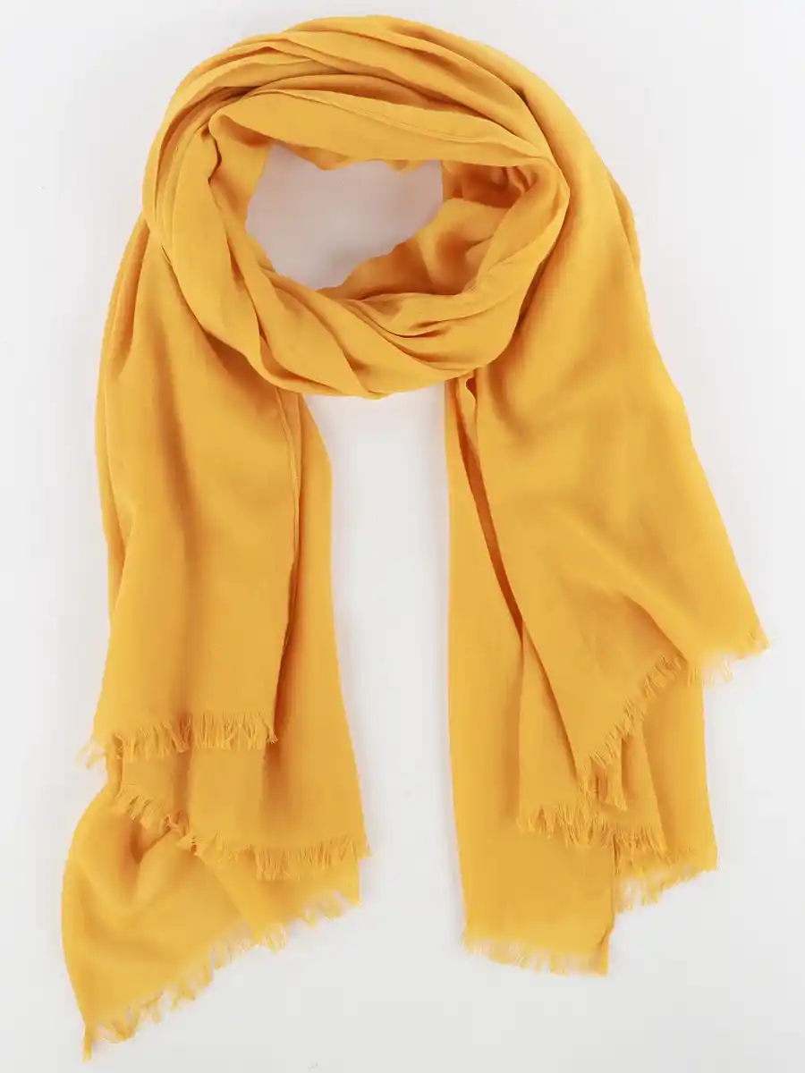 Bild 1 von Damen Schal mit Fransen Gelb