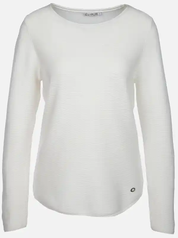 Bild 1 von Damen Struktur Pullover Weiß