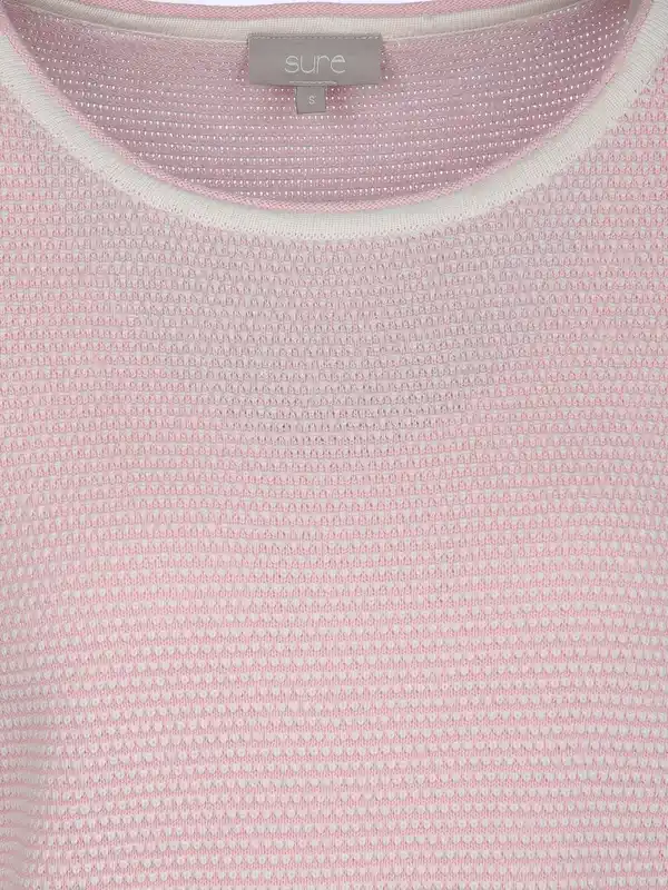 Bild 3 von Damen Pullover mit Struktur Rosa