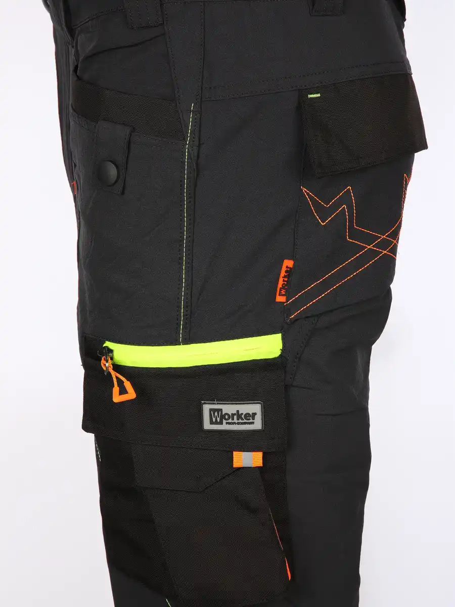 Bild 4 von Herren Arbeitshose mit Superflex und vielen Details Grau