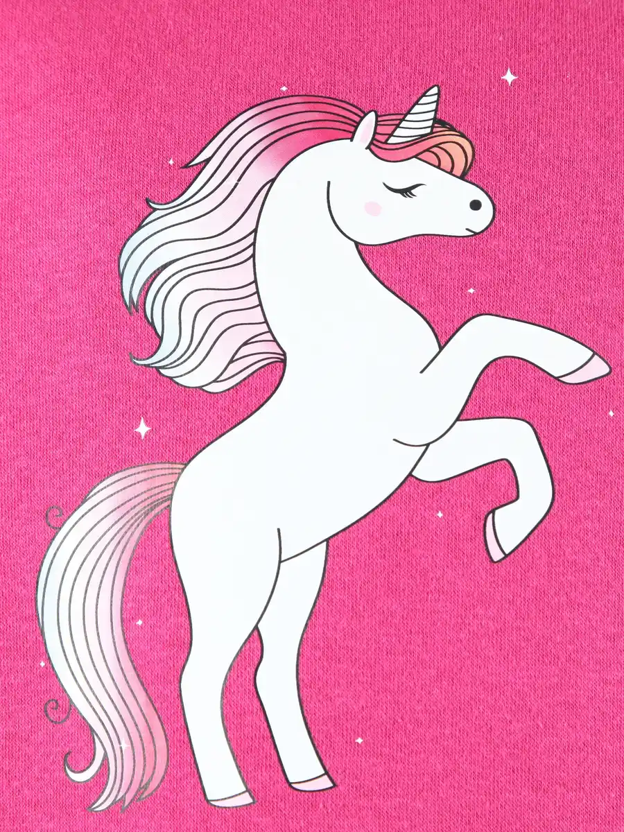 Bild 3 von Mädchen Sweatshirt mit Einhornmotiv Pink
