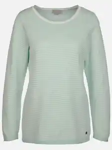 Damen Pullover mit Struktur Blau