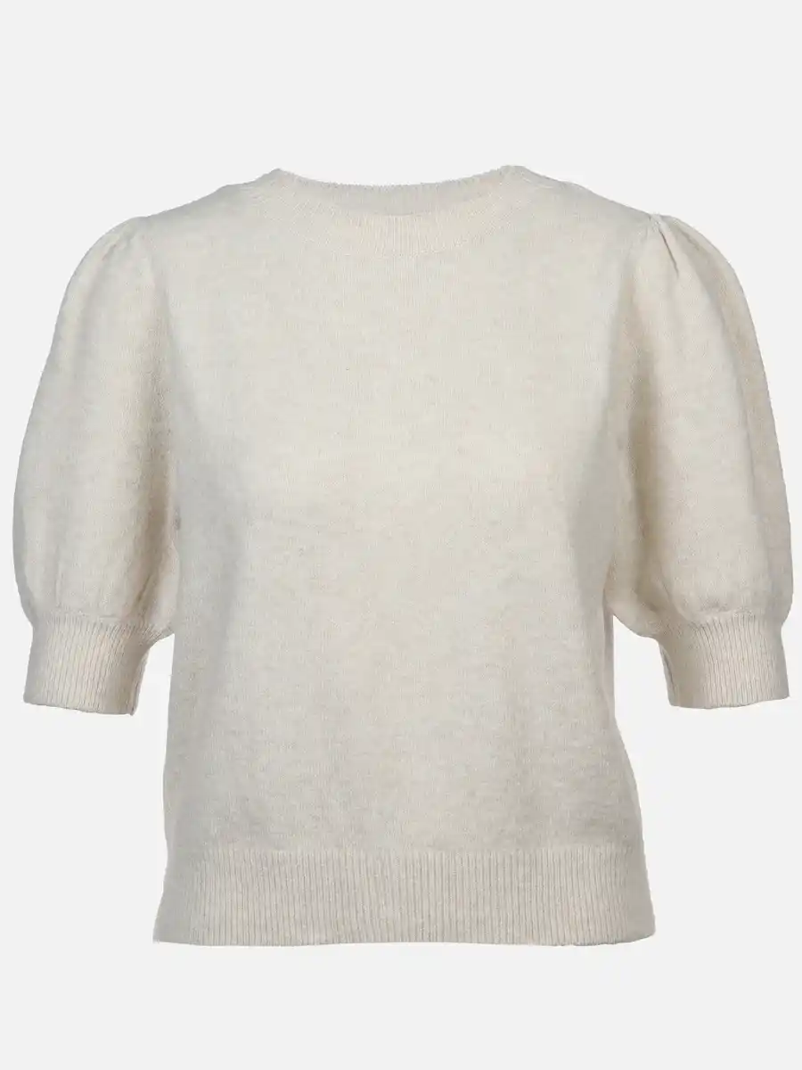 Bild 1 von Vero Moda VMDOFFY 2/4 O-NECK PU Pullover Weiß