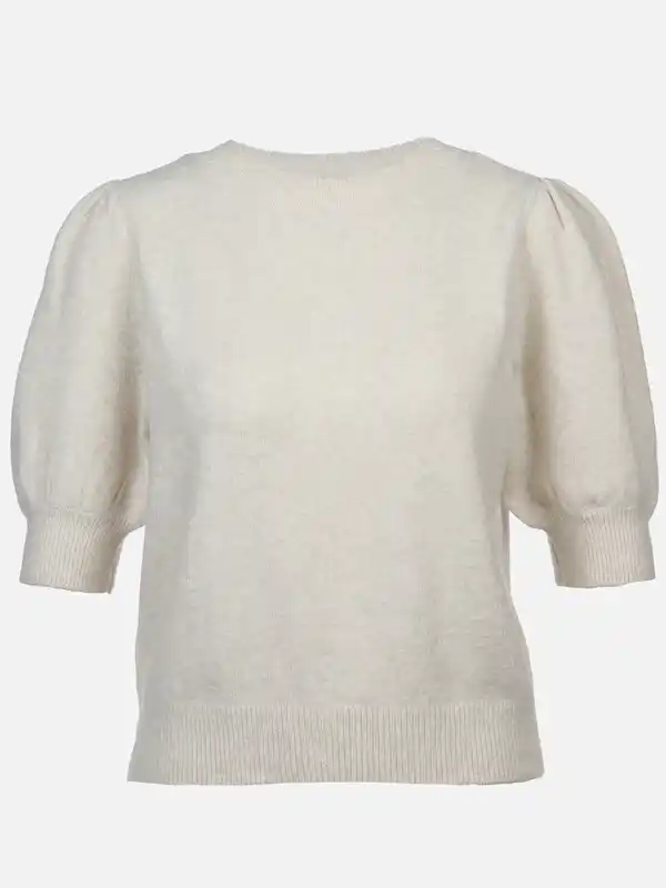 Bild 1 von Vero Moda VMDOFFY 2/4 O-NECK PU Pullover Weiß