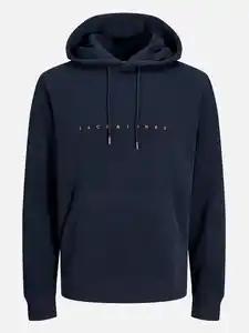 Jack&Jones 12233972 JJESTAR JJ SWEAT HOOD Hoodie Blau