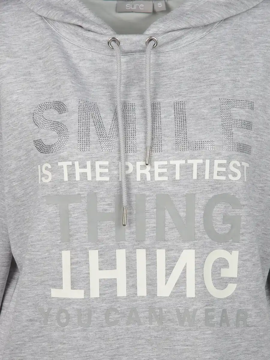 Bild 3 von Damen Sweatshirt mit Kapuze Grau