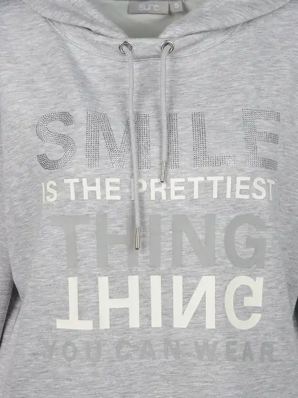 Bild 3 von Damen Sweatshirt mit Kapuze Grau