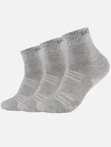 Damen Socken Quarters im 3er Pack Grau