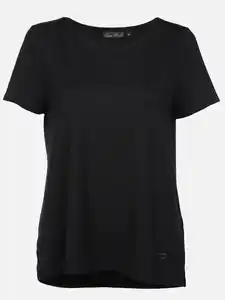 Damen Basic T-Shirt Schwarz