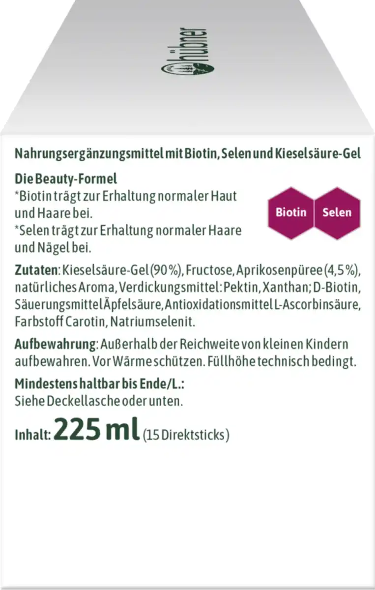 Bild 3 von hübner® Haut Haare Nägel Direktsticks, 225 ml