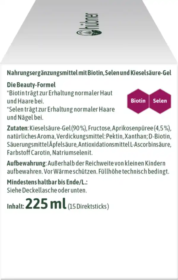 Bild 3 von hübner® Haut Haare Nägel Direktsticks, 225 ml