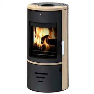 Accente International Kaminofen 'Tifano STS' schwarz/beige 6,5 kW