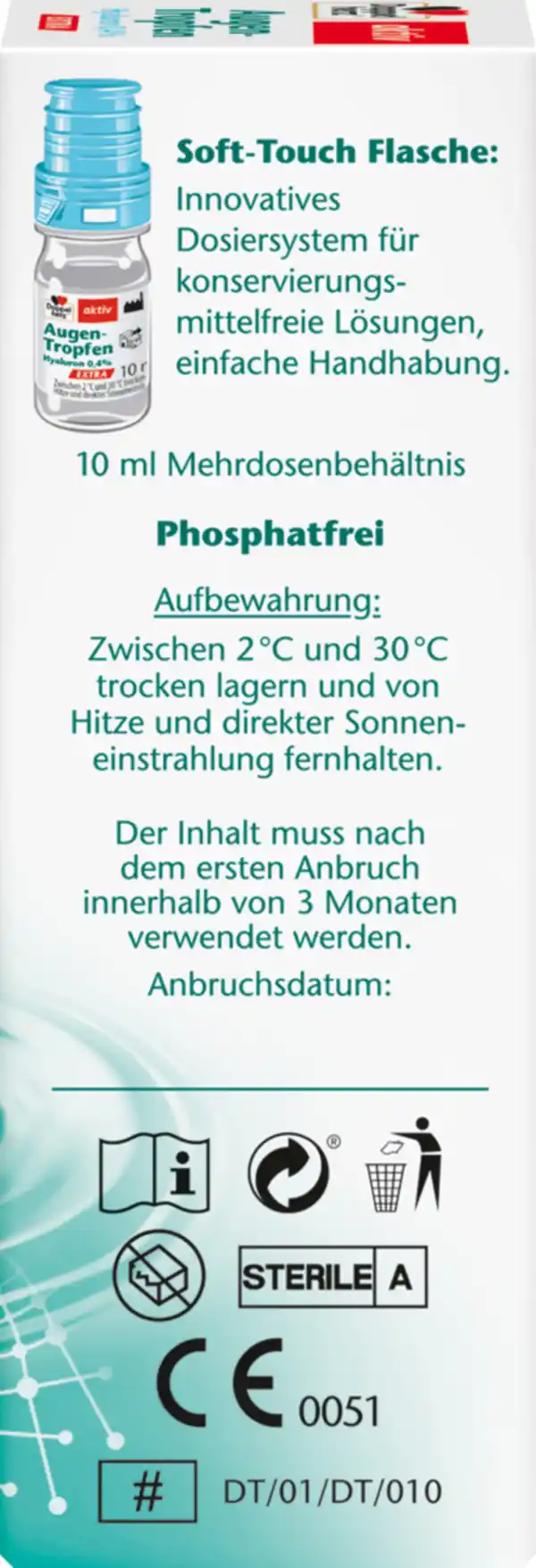 Bild 2 von Doppelherz Augen-Tropfen Hyaluron 0,4 %, 10 ml