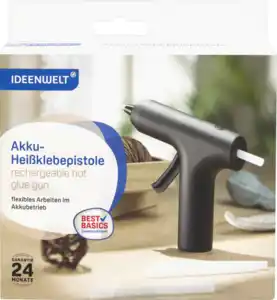 IDEENWELT Best Basics Akku-Heißklebepistole