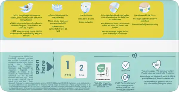 Bild 2 von Pampers premium protection Windeln Gr.1 (2-5kg)