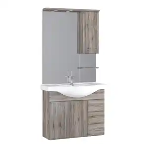 Astor Badblock 'Wien II' Sanremo Rustico 86 x 182 x 51,5 cm