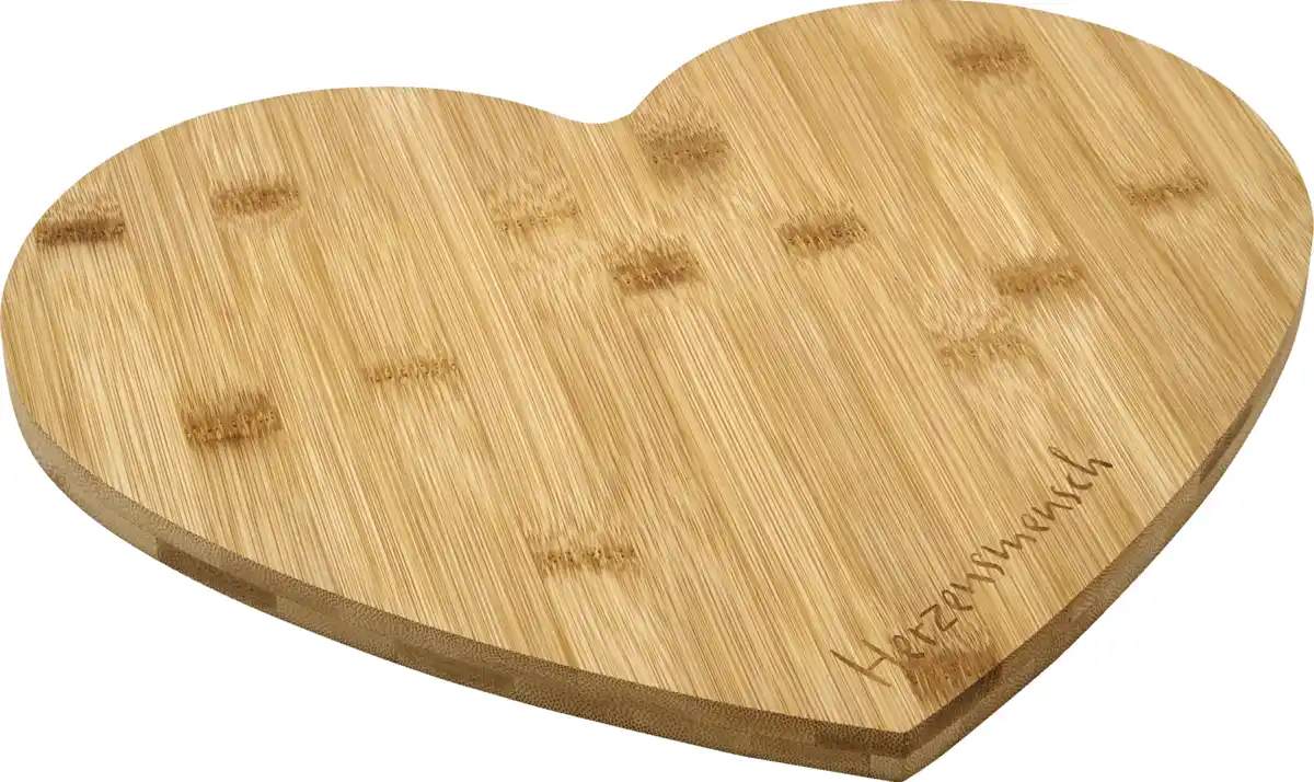Bild 1 von IDEENWELT Bambusbrett "Herzensmensch" in Herzform