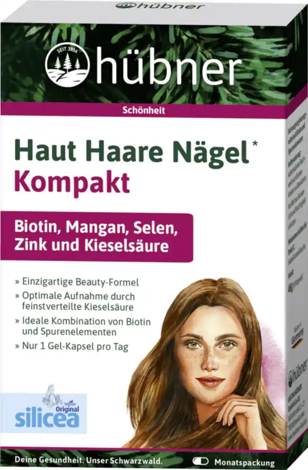 Bild 1 von hübner® Haut Haare Nägel Kompakt Gel-Kapseln, 46 g