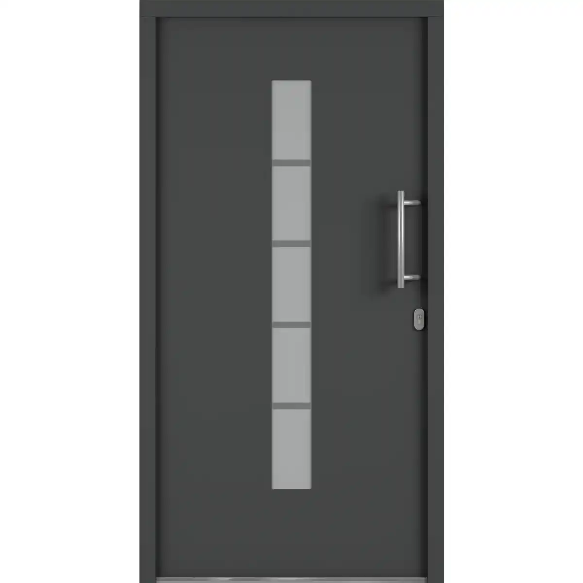 Bild 1 von Roro Alu-Kunststoffhaustür 'Calgary' anthrazit 110 x 210 cm DIN L