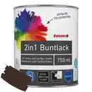 Bild 1 von toom 2in1 Buntlack 'Edelbraun' schokobraun glänzend 750 ml