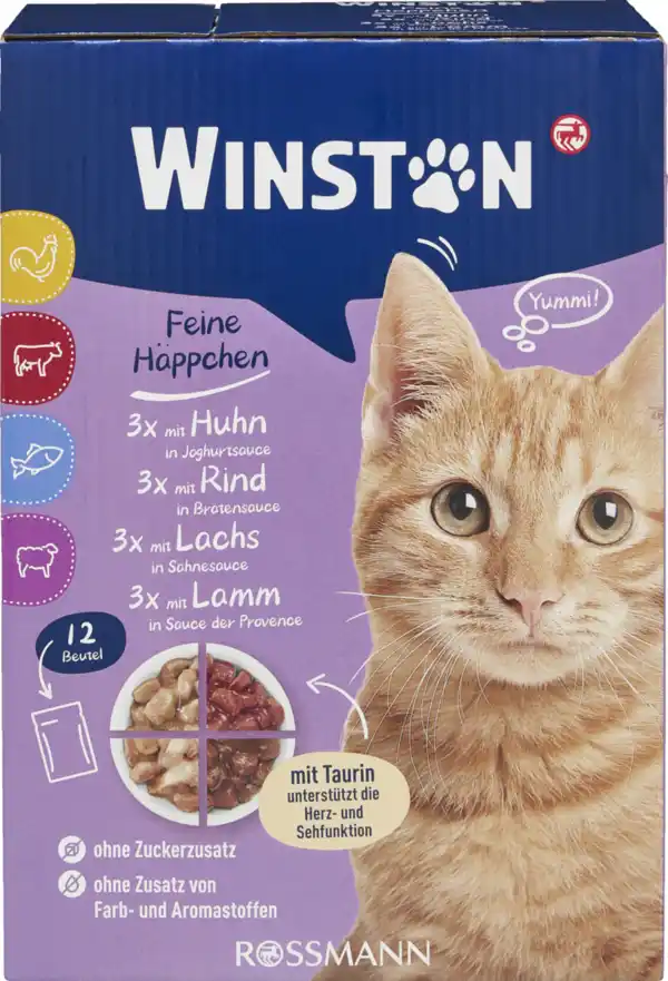 Bild 1 von Winston Feine Mahlzeit in Sauce Multipack, 1.200 g