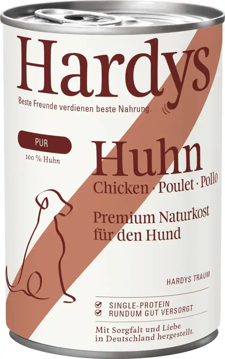 Bild 1 von HARDYS Manufaktur Pur Nassfutter Huhn, 400 g