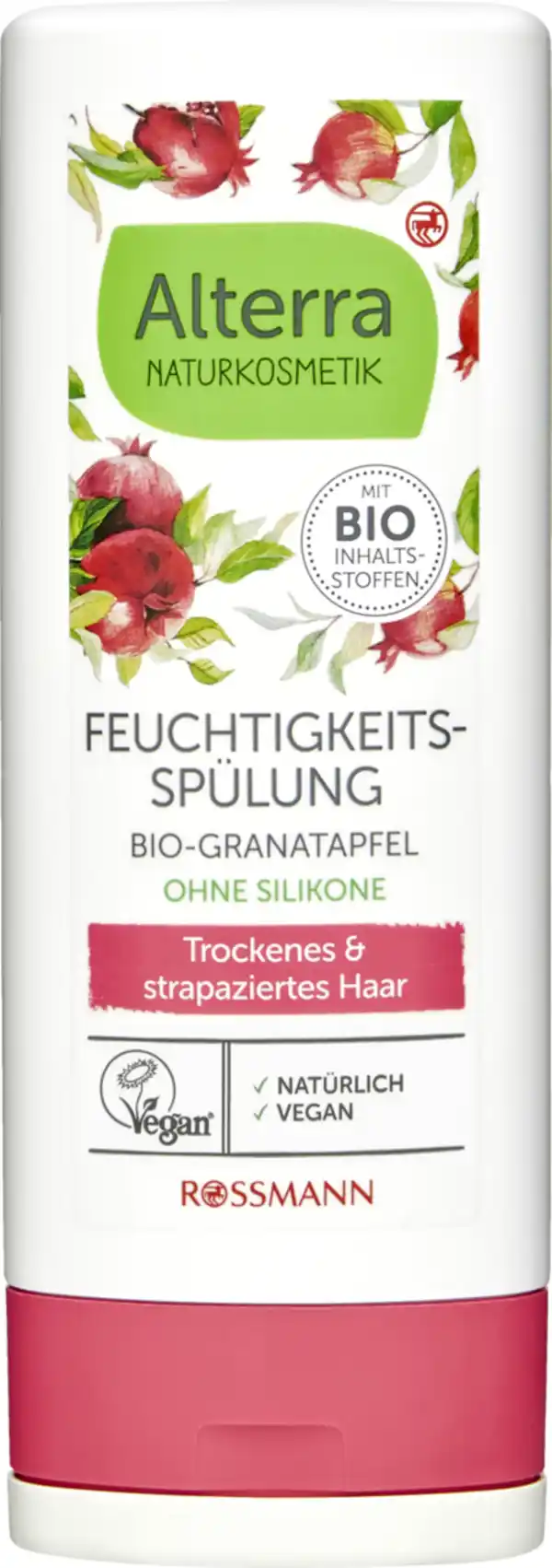 Bild 1 von Alterra NATURKOSMETIK Feuchtigkeits-Spülung Bio-Granatapfel, 200 ml