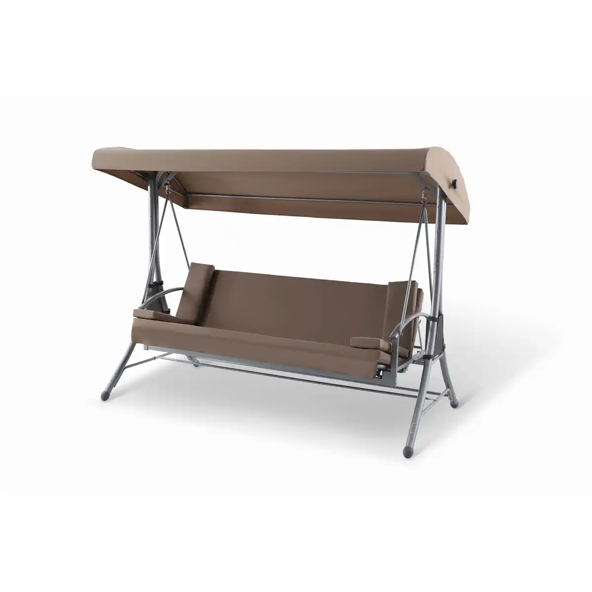 Bild 1 von Hollywoodschaukel 'Sophia' 3-Sitzer taupe 228 x 167 x 120 cm