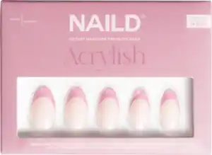 NailD French Pink Acrylish Long Almond