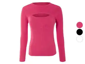 esmara® Damen Strickpullover, mit modischem Cut-Out