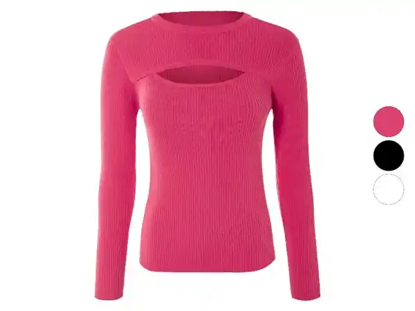 Bild 1 von esmara® Damen Strickpullover, mit modischem Cut-Out