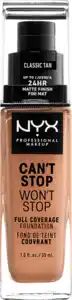 NYX PROFESSIONAL MAKEUP Foundation Can't Stop Won't Stop 24-Hour Classic Tan 12