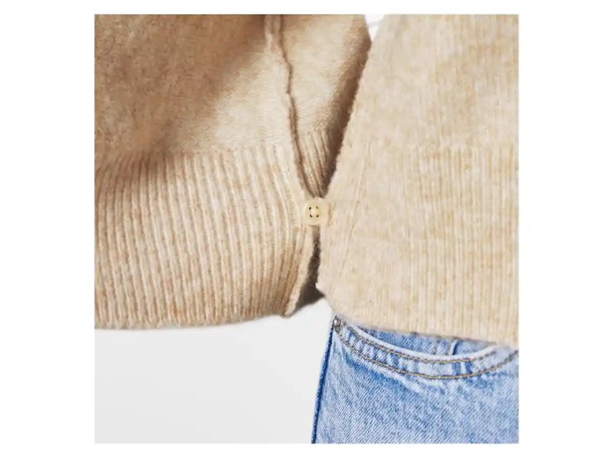 Bild 4 von esmara® Damen Wickelcardigan, mit Wollanteil