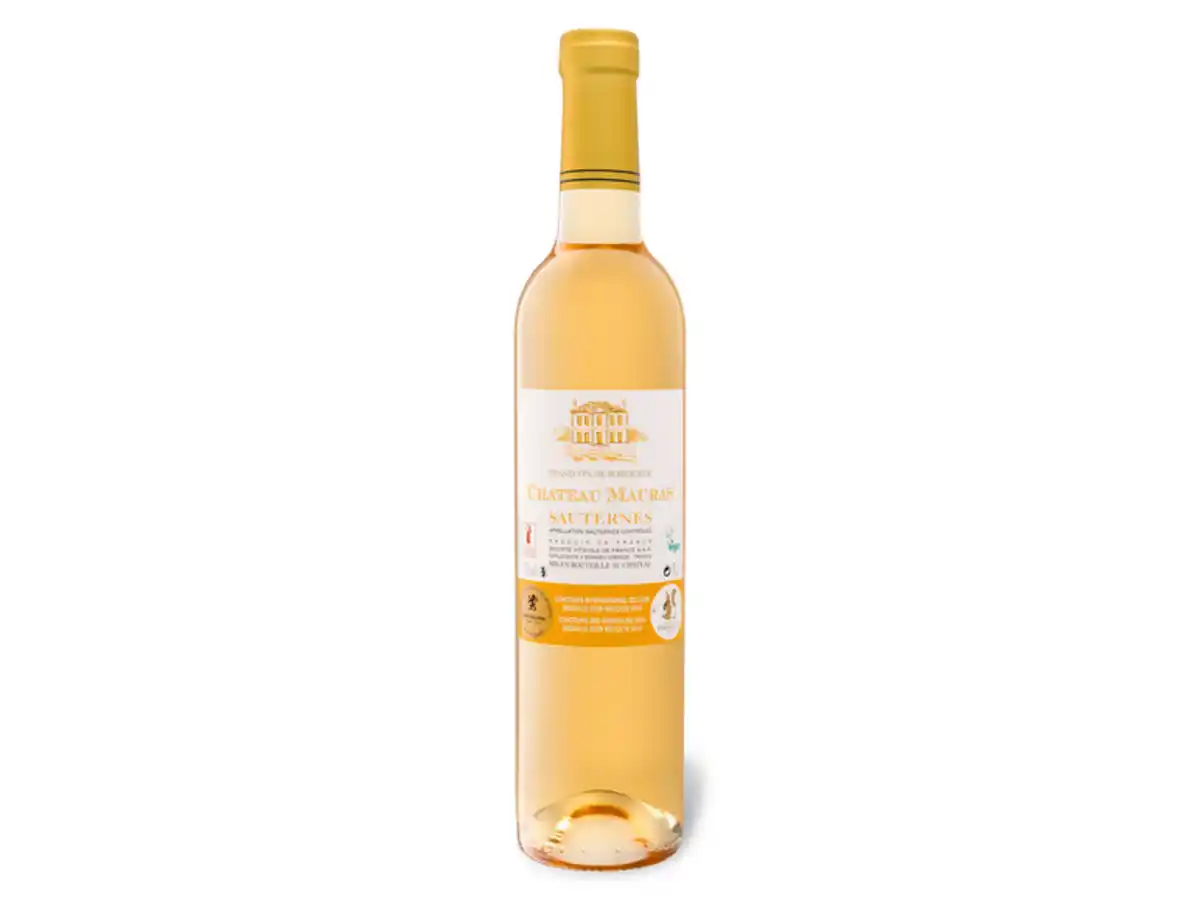 Bild 1 von Château Mauras Sauternes AOC süß vegan 0,5-l-Flasche, Süßwein 2013