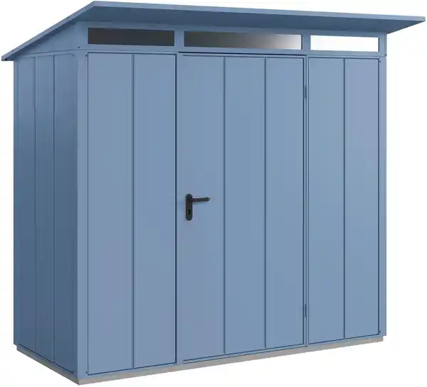 Bild 1 von EcoStar Gerätehaus Elegant-P Typ 1 taubenblau 247,9 x 153 x 228,6 cm