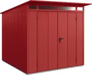 EcoStar Gerätehaus Elegant-P Typ 2 purpurrot 247,9 x 283,4 x 232,3 cm