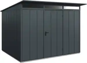 EcoStar Gerätehaus Elegant-P Typ 3 anthrazitgrau 312,7 x 283,4 x 232,3 cm