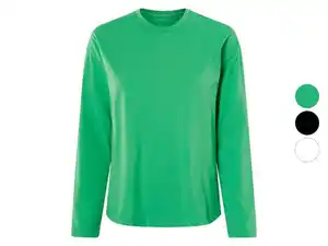 esmara® Damen Langarmshirt, aus reiner Baumwolle