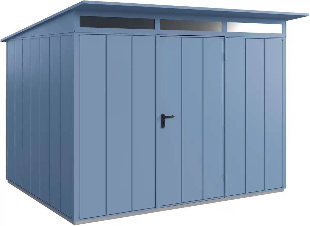 Bild 1 von EcoStar Gerätehaus Elegant-P Typ 3 taubenblau 312,7 x 283,4 x 232,3 cm
