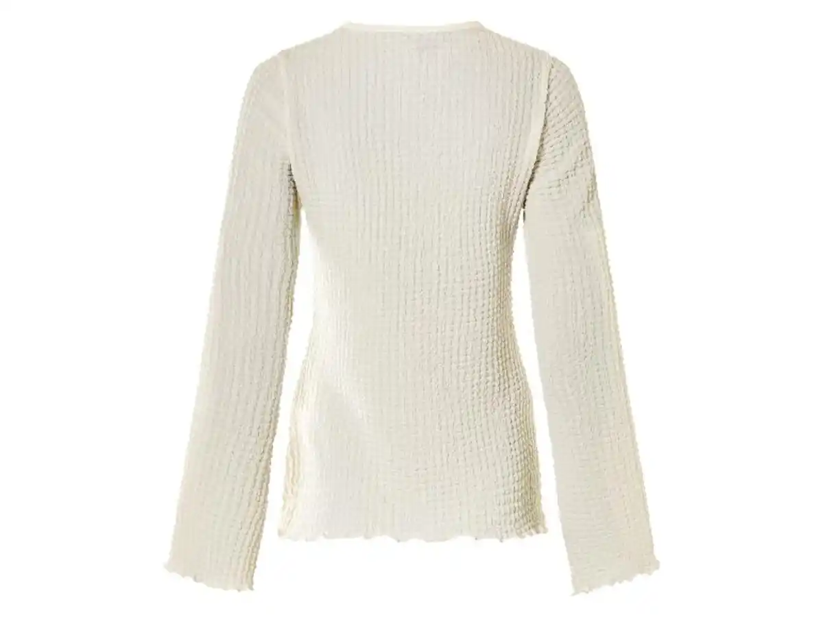 Bild 4 von esmara® Damen Langarmshirt, mit modischem Jacquard-Jersey