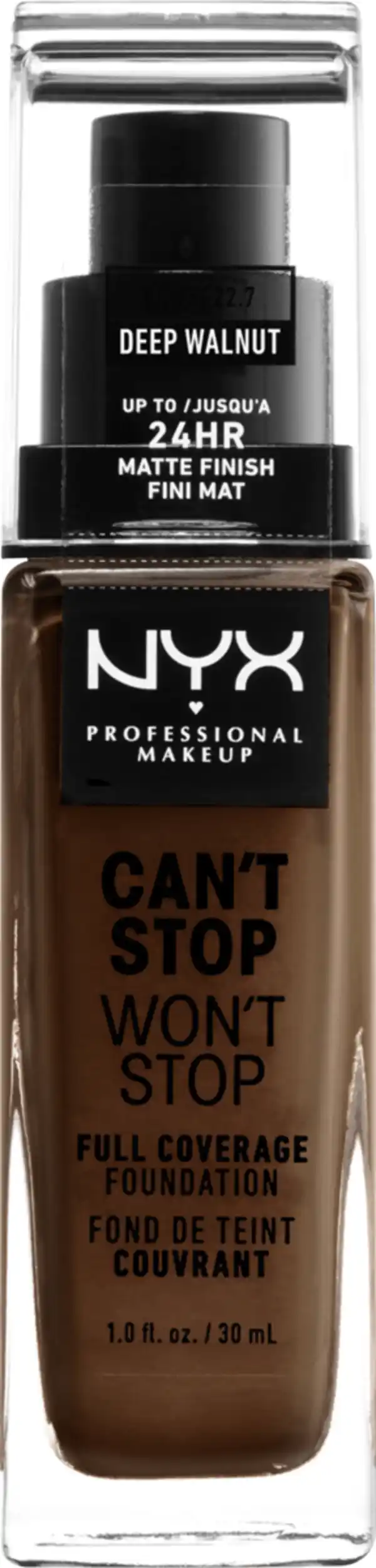 Bild 1 von NYX PROFESSIONAL MAKEUP Foundation Can't Stop Won't Stop 24-Hour Deep Walnut 22.7