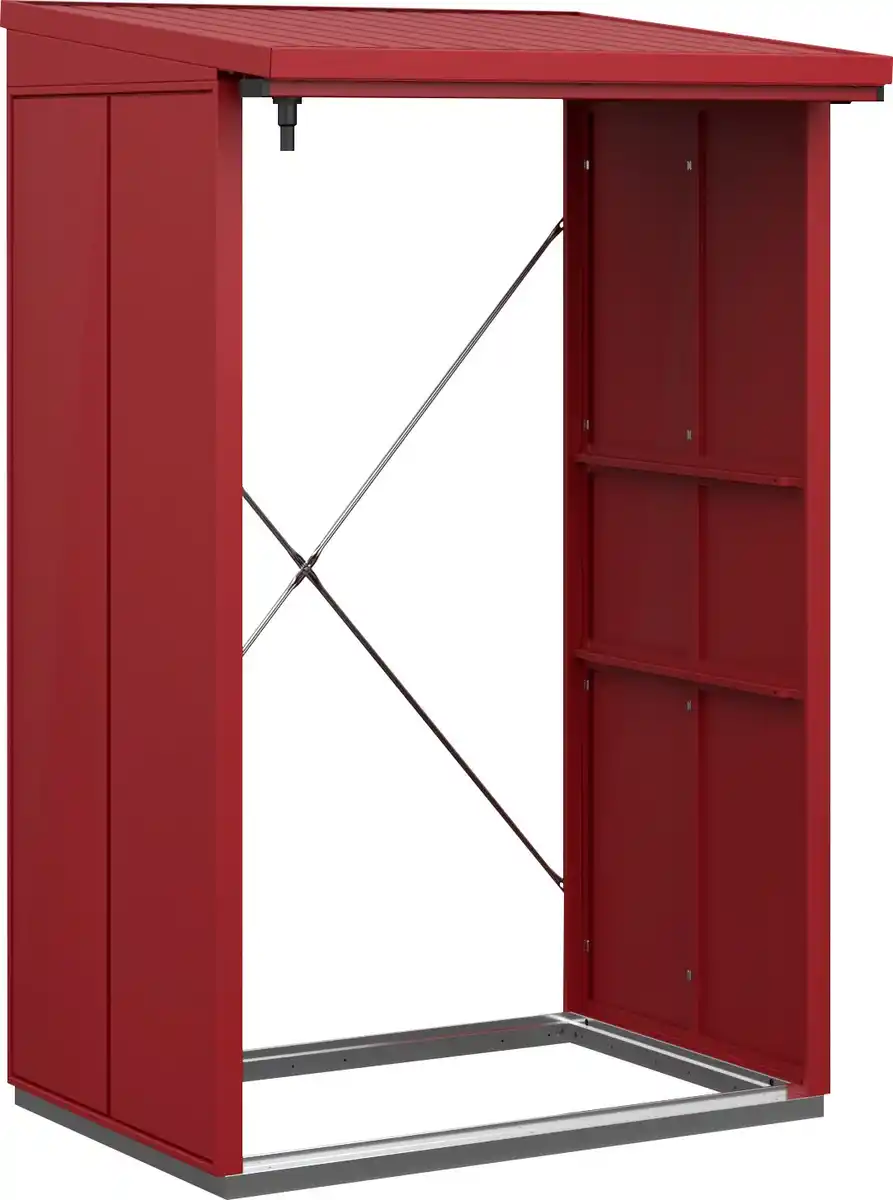 Bild 1 von Ecostar Kaminholzregal Elegant-V Typ 1, purpurrot, mit Verstrebung