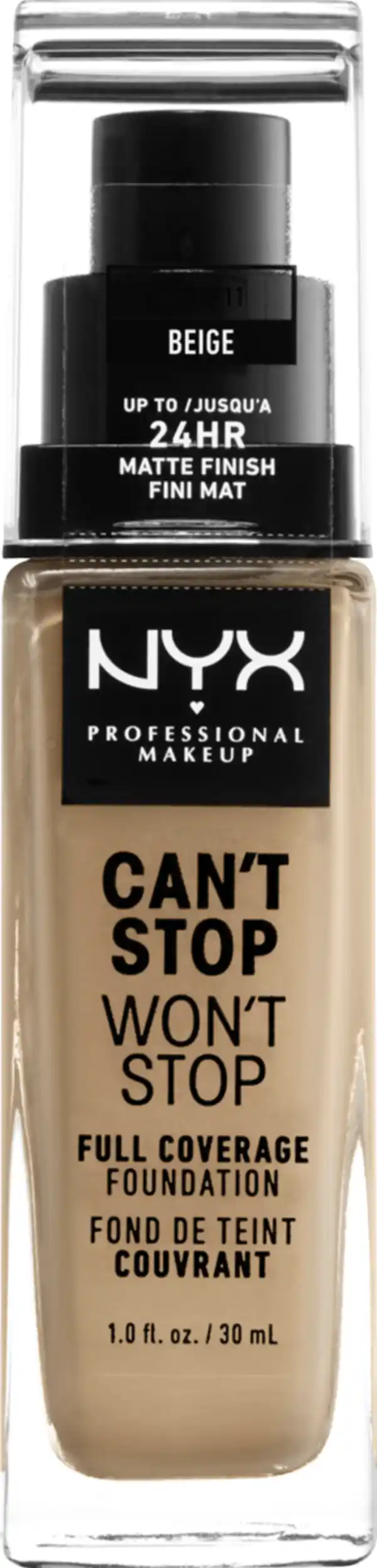 Bild 1 von NYX PROFESSIONAL MAKEUP Foundation Can't Stop Won't Stop 24-Hour Beige 11