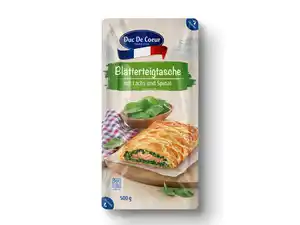 Duc de Coeur Blätterteigtasche mit Lachs und Spinat,  500 g