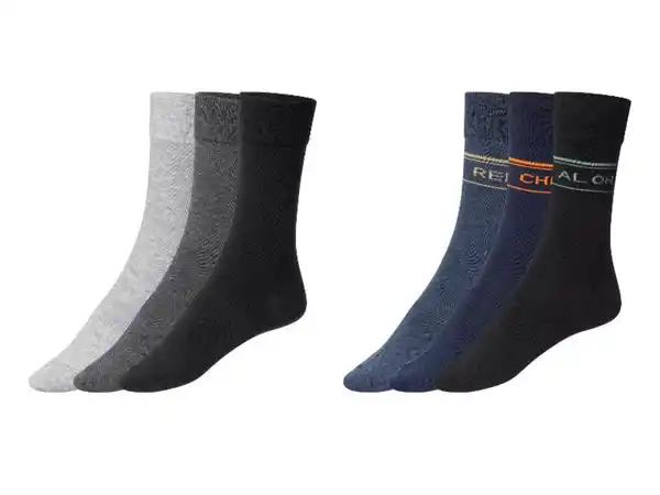 Bild 1 von LIVERGY® Herren Socken, 3 Paar, mit Bio-Baumwolle