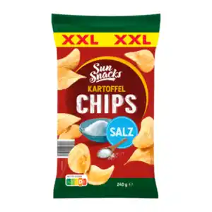 SUN SNACKS Kartoffelchips XXL 240g