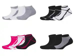 CRIVIT Damen Sport-Sneakersocken, 3 Paar, hoher Bio-Baumwollanteil